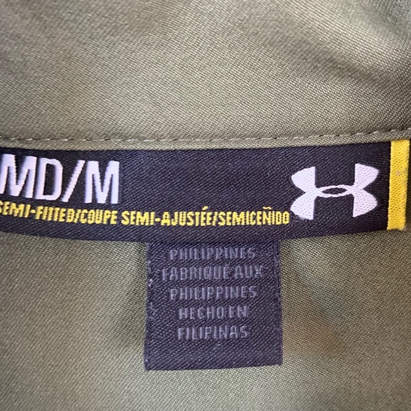 Under Armour Cold Gear Tactical 1/4 Zip Green M - Picture 3 of 6